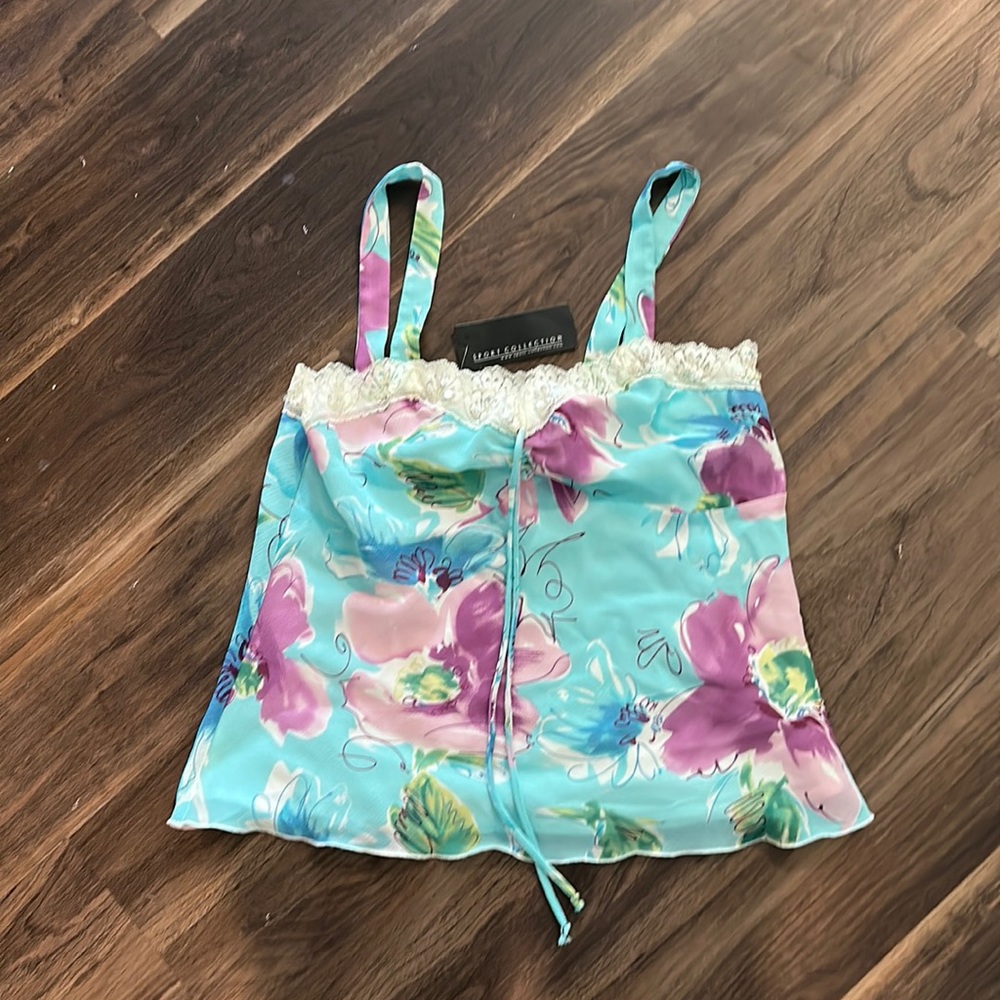 NWT Sport Collection Floral Tank Top Blouse